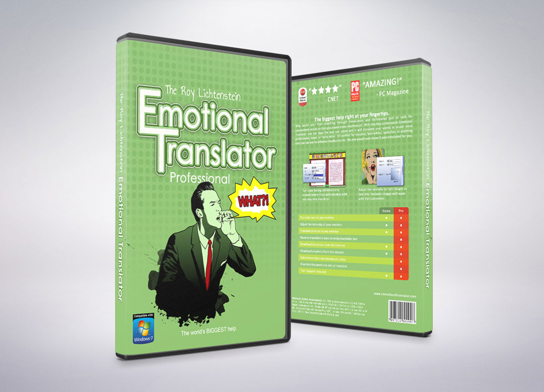 Roy Lichtenstein Emotional Translator Software Design