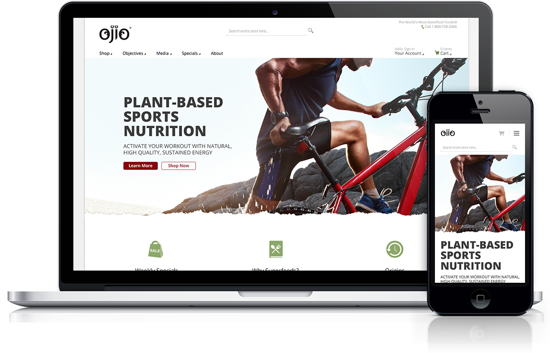 Ojio Website Design